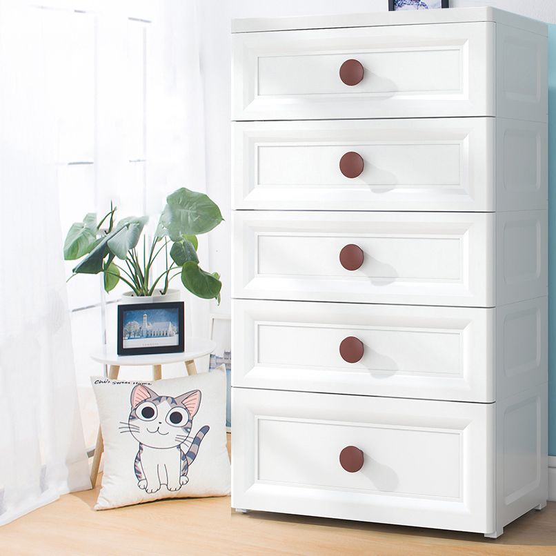Contemporary Style Non-Hanging Armoire Plastic Home Storage Cabinet