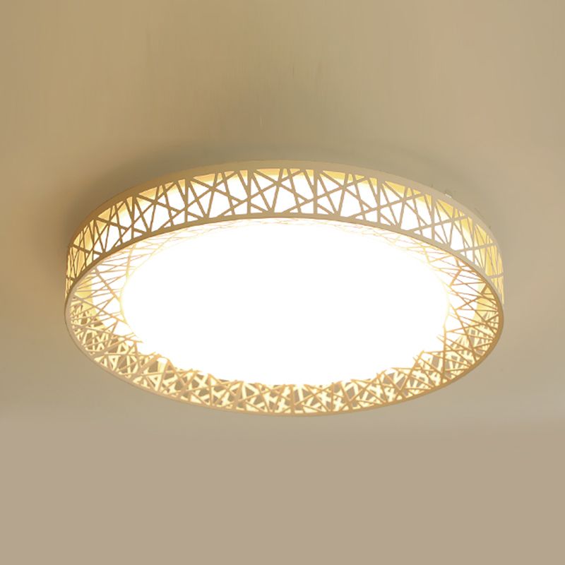 Led Flush Mount Ceiling Light Fixtures Modern Flush Mount Lamp with White Acrylic Shade