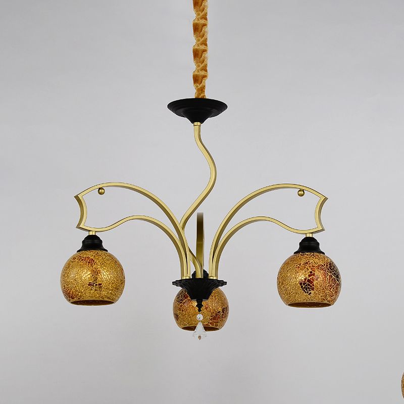 Tiffany Globe Chandelier 3/6/8 LUMILES ÉCLAINEMENT PRENDANT ART TOWING