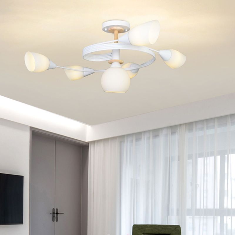 Nordic Style Metal Ceiling Light Ball Shape Ceiling Lamp for Bedroom
