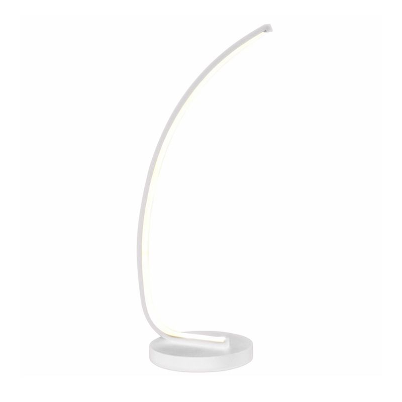 Lampada da tavolo lineare bianco semplicità Luce notturna a LED acrilico per decorazione della camera da letto