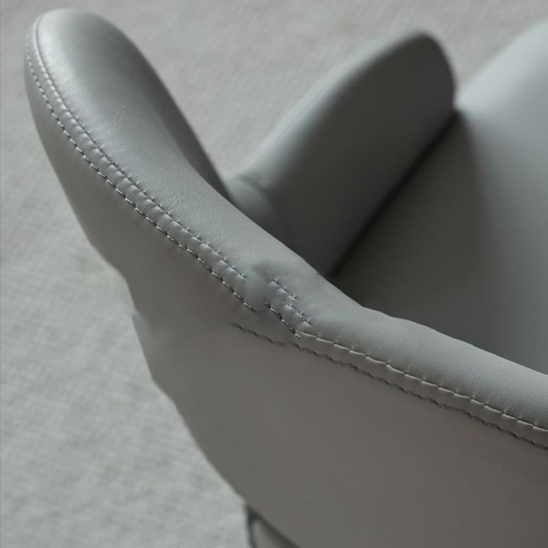 Open Back Home Dining Chair Wooden legs Arm Chair with Upholstered