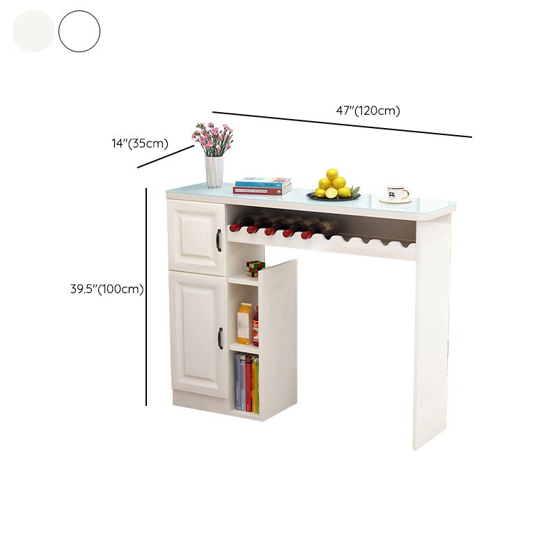 Contemporary Bar Dining Table Indoor Rectangle Counter Table