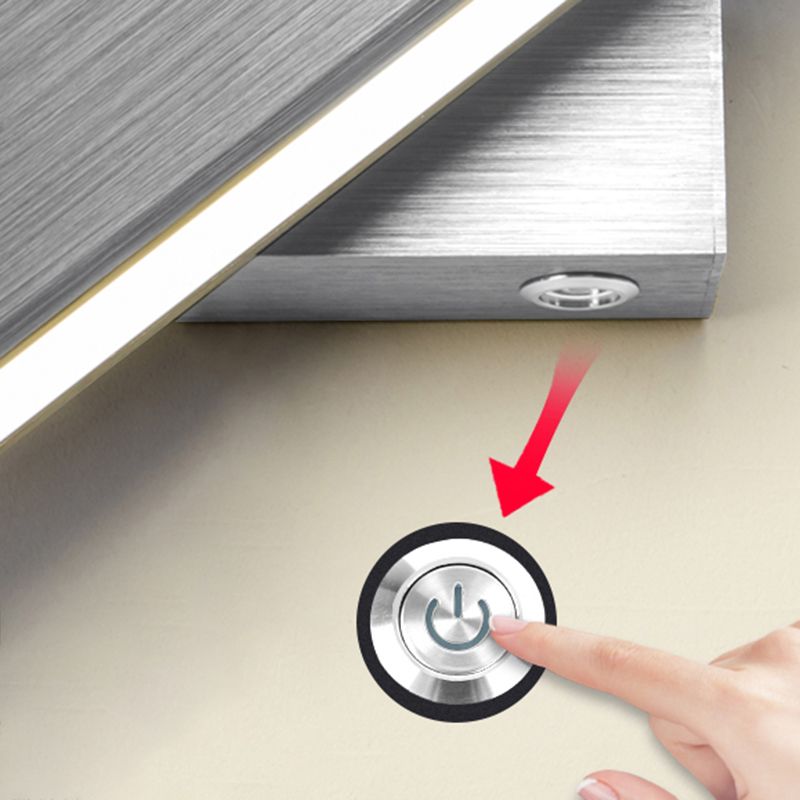 Rotatable Rectangle Wall Light Modern Style Metal 1-Light Wall Mount Light