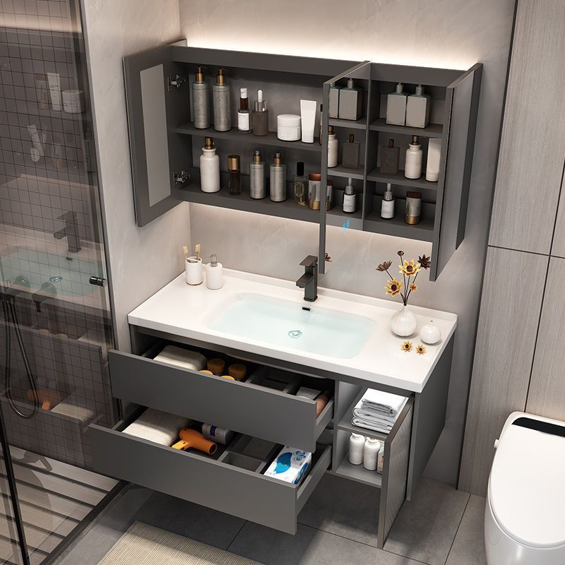 Modern Bathroom Sink Vanity Mirror Cabinet Vanity Cabinet with Storage Shelving