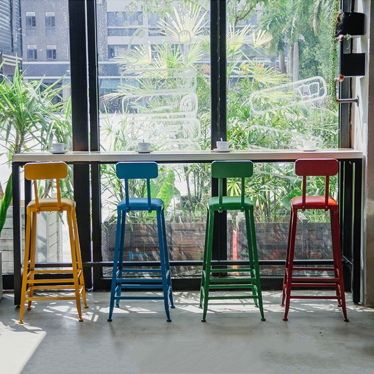 Industrial 1/5 Pieces Bar Table Set Rectangle Wood Counter Table with High Stools for Cafe