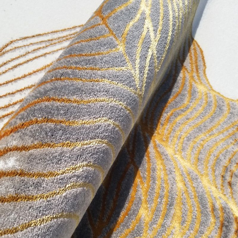 Fancy Modern Area Carpet Abstract Pattern Polyester Area Rug Stain Resistant Rug for Hime Decor