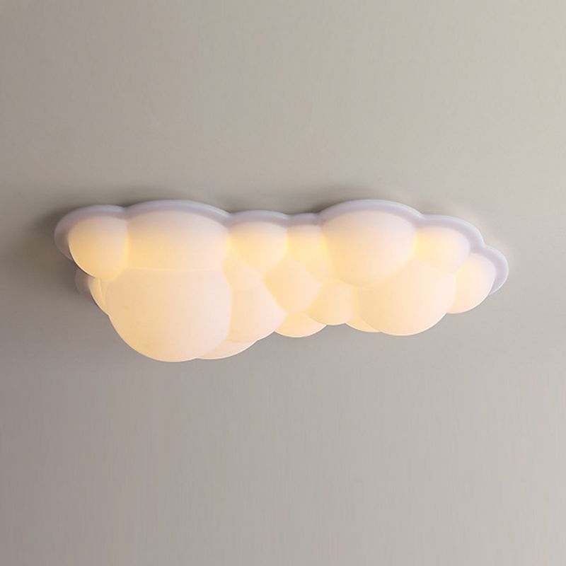 Modernism Flush Mount White LED Ceiling Light Fixture for Bedroom