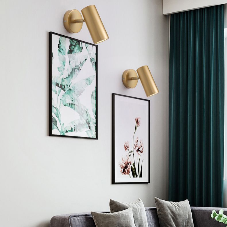 Cylinderical Sconce Light Fixture Modern Luxuru Style 1 Light Sconces