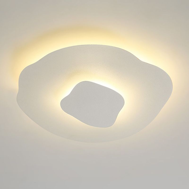 LED Modern Metal Flush Mount Geometric Shape Ceiling Light for Bedroom