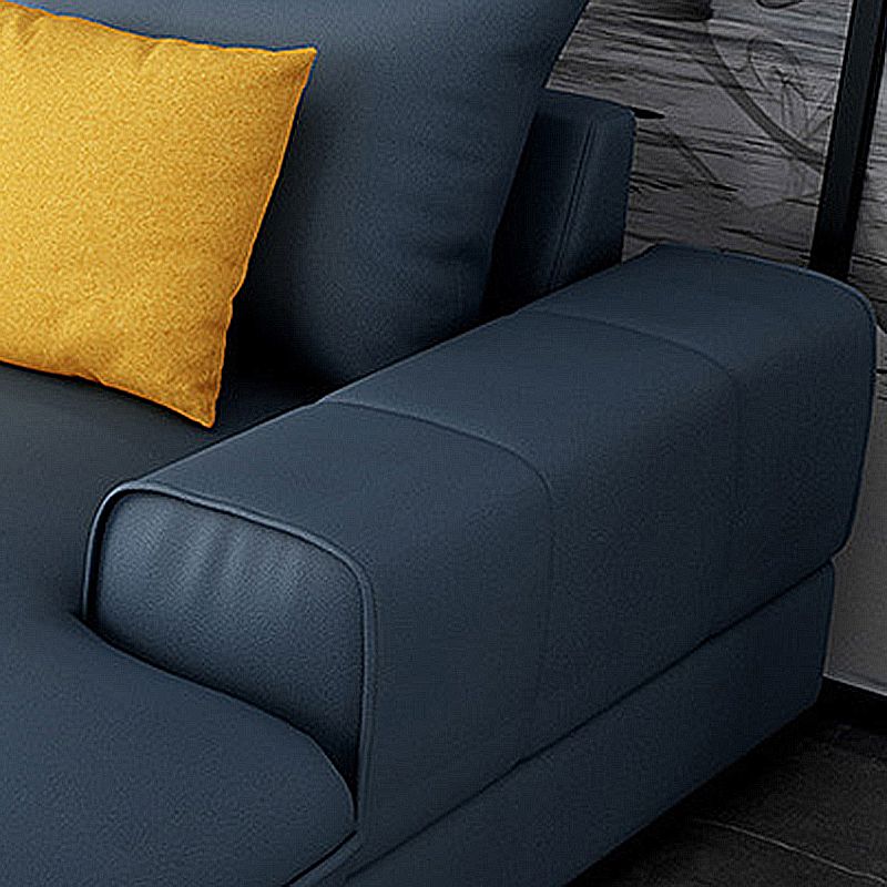 70"D Square Arms Sectionals with Removable Cushions for Living Room and Apartment