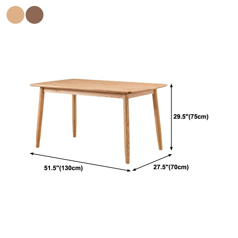 Industrial Solid Wood Standard Dining Table Rectangle Kitchen Dining Table with 4 Legs