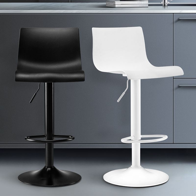 Modern Plastic Seats Barstool Rotating Lifting Metal Bar Stool for Indoor