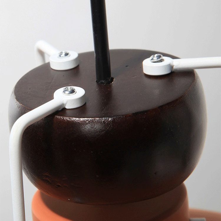 Macaroon Style Metal Pendant Light Creative Kettle Shaped Simplicity Lighting Fixture