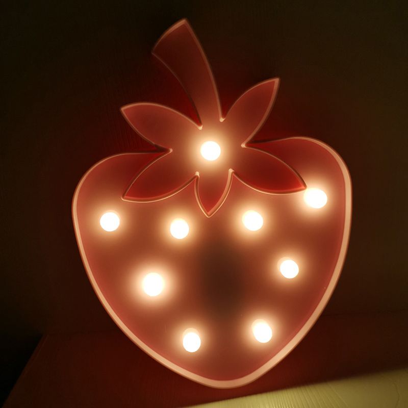 Fruit and Animal Baby Room Night Light Plastic LED Minimalist Nightstand Lighting