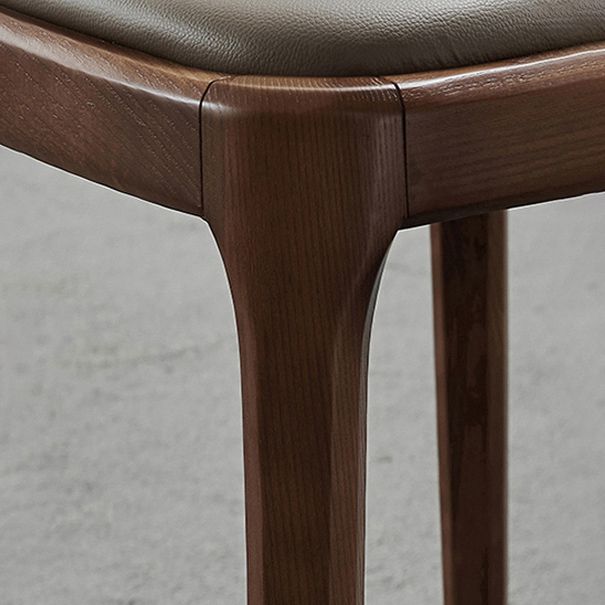 Chaises de salle à manger en bois de style scandinave, chaise à dossier solide sans bras pour salle à manger
