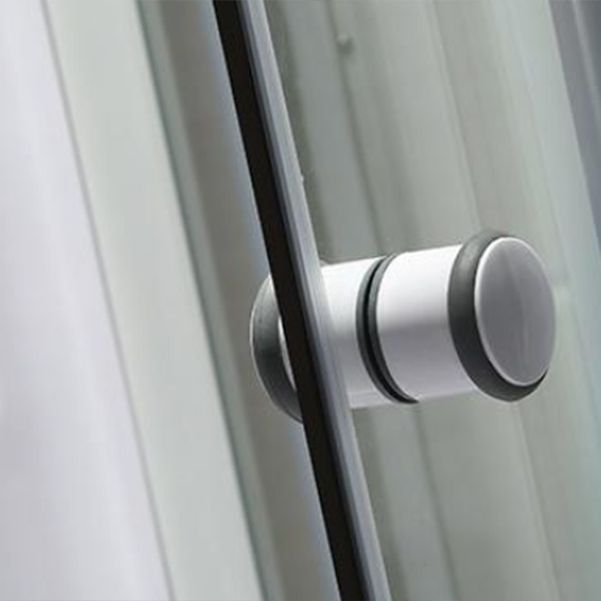 Corner Tub & Shower Kit Easy Clean Glass Tub & Shower Kit with Light
