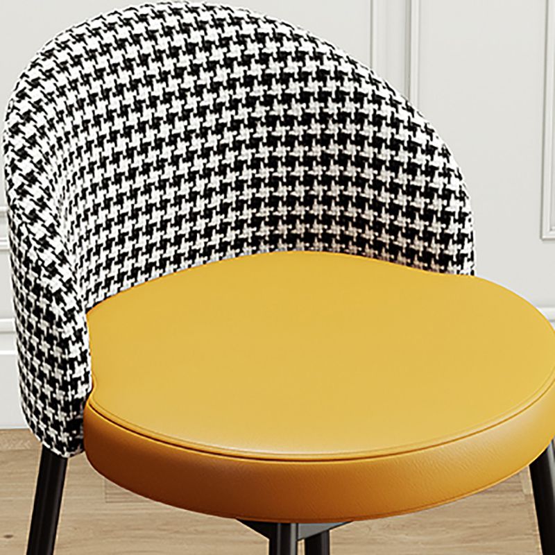 Glam Bucket Leather Counter-height Stool Footrest Indoor Bar and Counter Stool