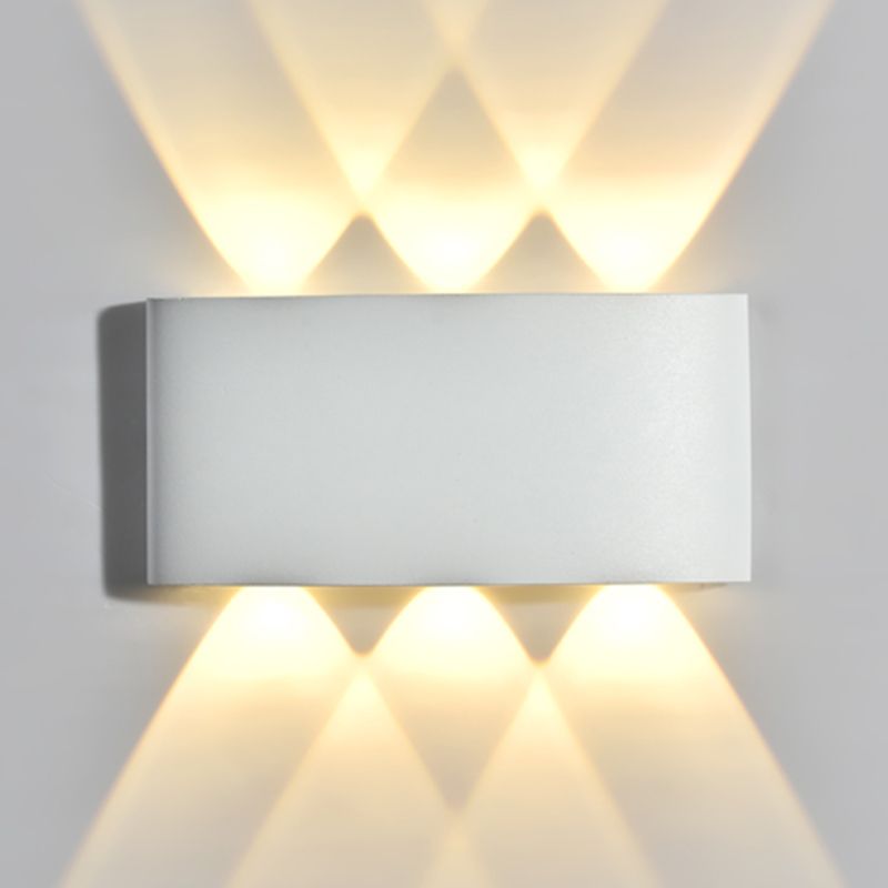 Contemporary Style Rectangle Wall Lights Metal Wall Mount Lights
