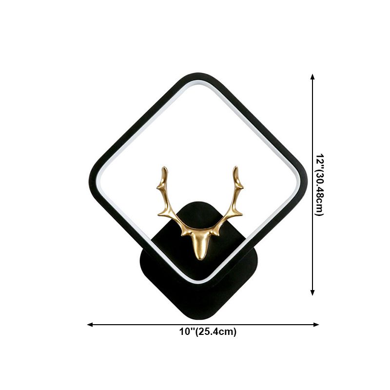 Wohnzimmer Moderne Wandleuchte schwarze LED Einfache 1 leichte Wandmontage Licht