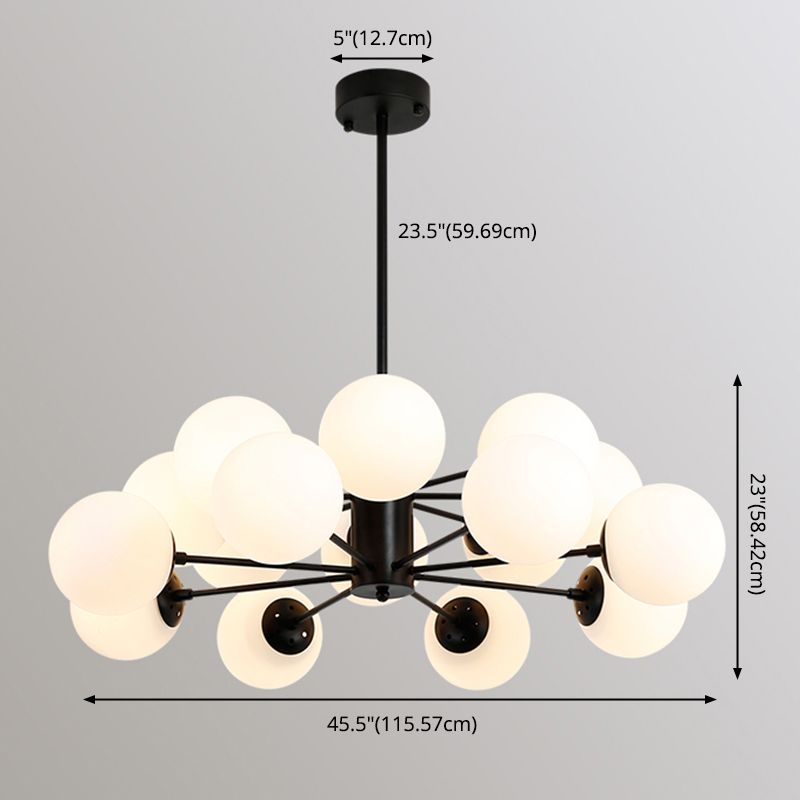 Aparte de iluminación de latón completo de estilo negro