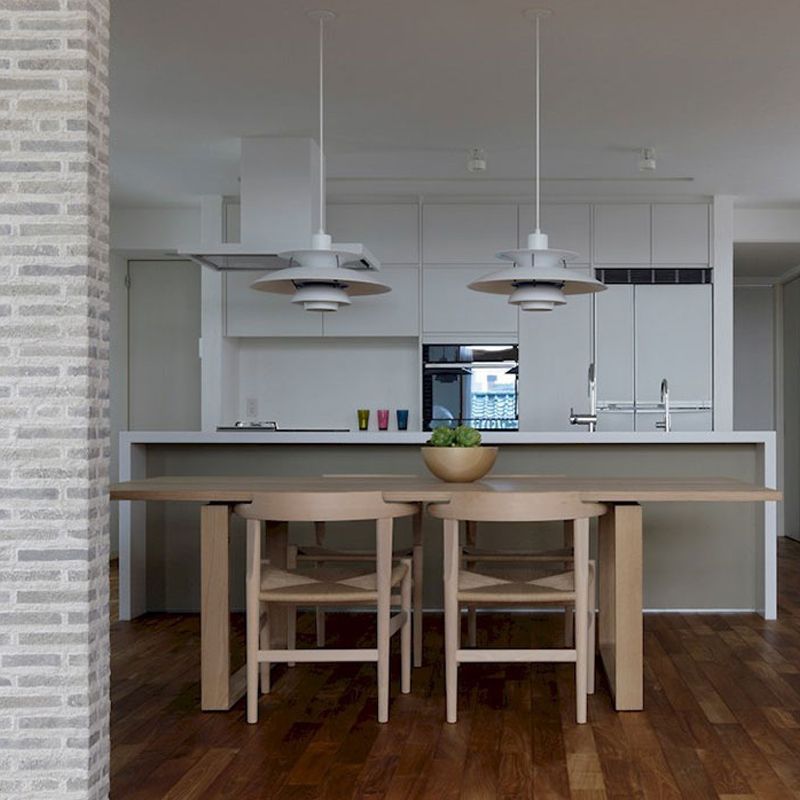 Éclairage pendentif en couches nordiques Métal 1