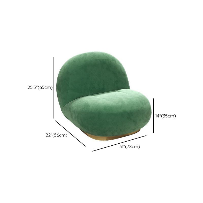 Modern Solid Color Sofa Tight Back Curved Loveseat for Living Room