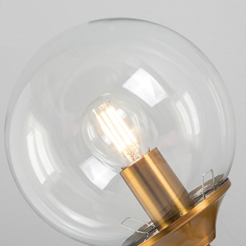 Modern Glass Wall Sconce Minimalist Metal Wall Light Fixture