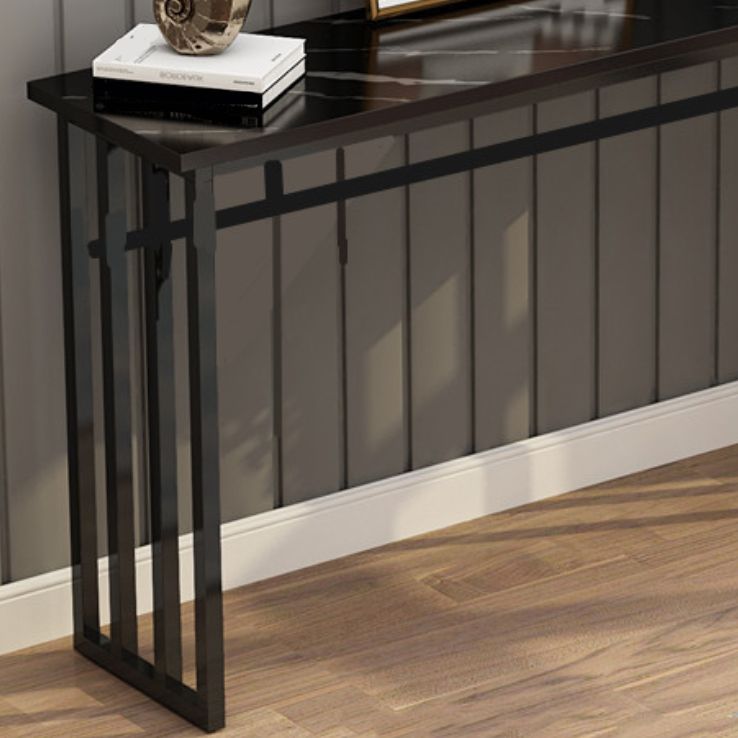 Console Table with Trestle Base Accent Table for Hall 31.5" High