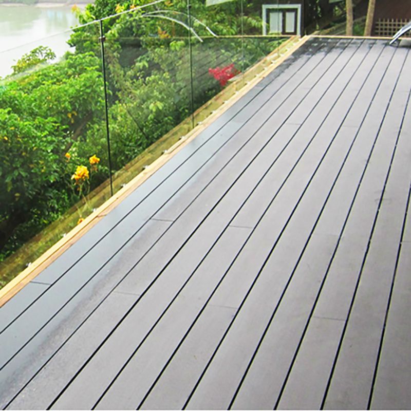 Contemporary Hardwood Deck Tiles Wire brushed Hardwood Flooring