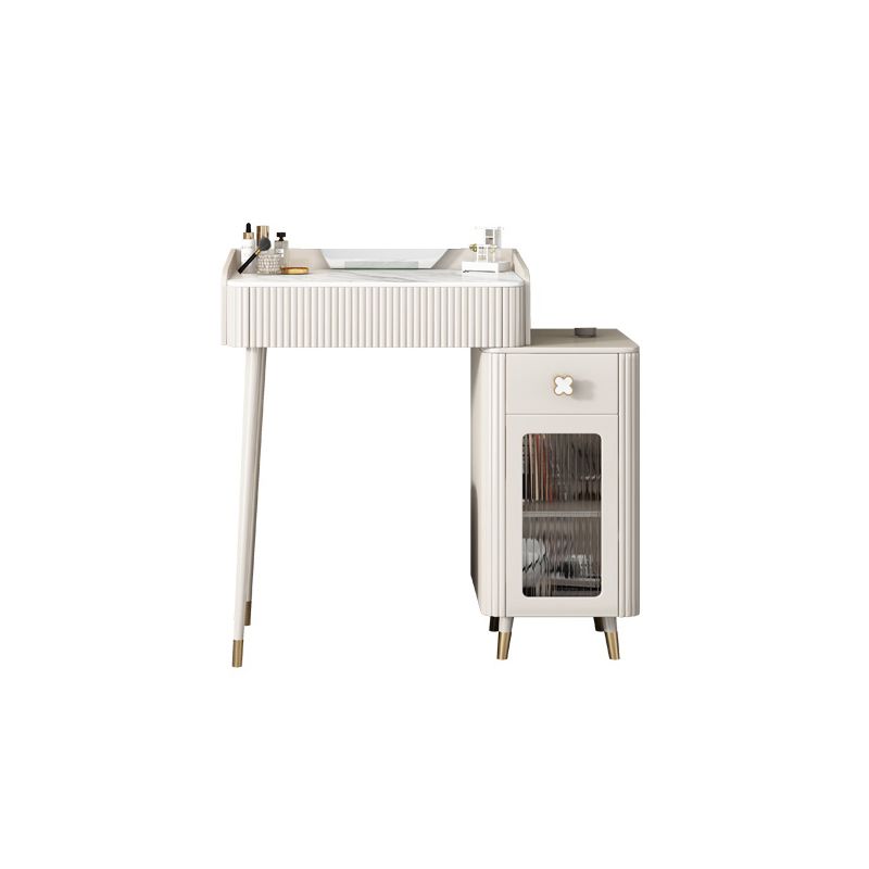 Contemporary Vanity Dressing Table Slate Top Vanity Makeup Table Set