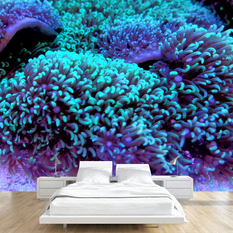 Sea Creatures Wall Mural for Sleeping Room, Water Resistant, Made to Measure