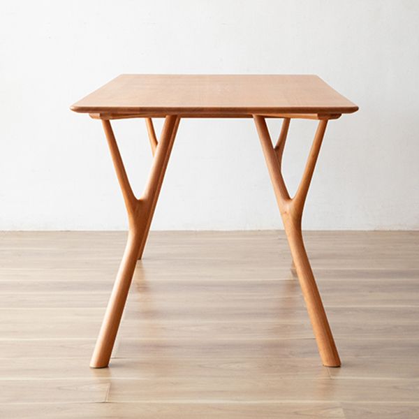 Moderner Stil Rechteck 4 Fuß Hausmöbel Massivholz Esszimmer Sammlung