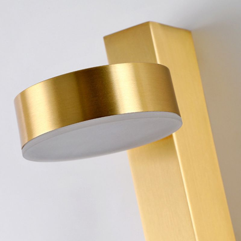 LED Modern Metal Wall Sconce Circle Shape Wall Lamp with Acrylic Shade for Bedroom