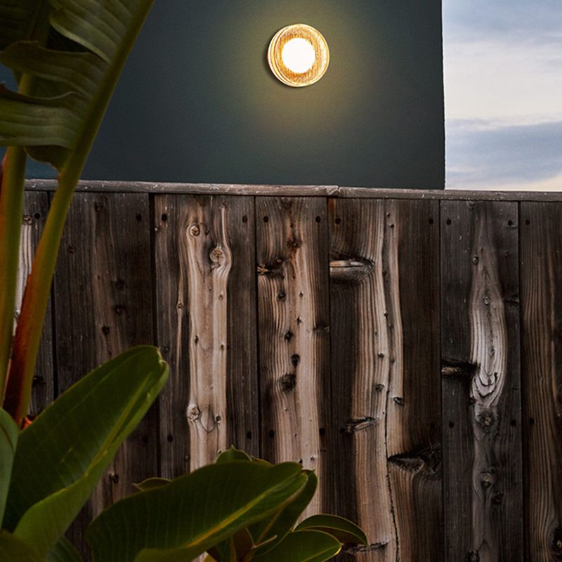 Simple Round Wall Sconce Waterproof LED Sconce Light Fixture