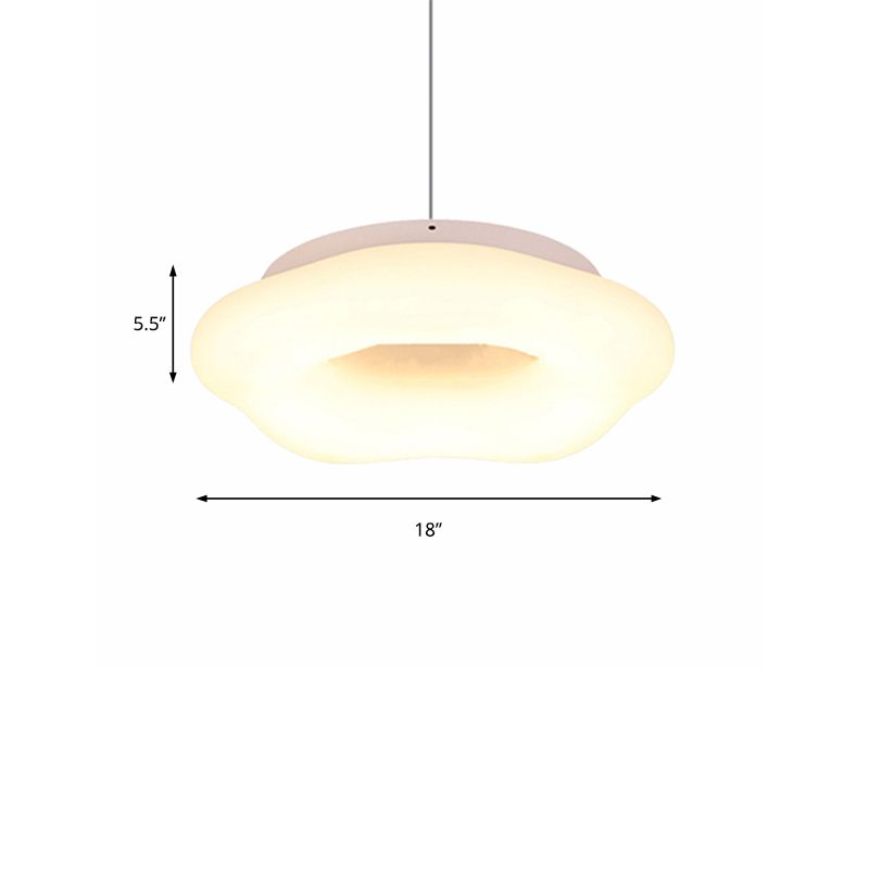 18 "/21.5" ancho de nube de nube acrílico LED Costilete blanco LED de techo para sala de estar