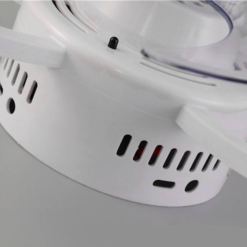 Light Acrilico della ventola per altoparlanti Bluetooth rotondo minimalista della camera da letto acrilico semifulò lampada montata