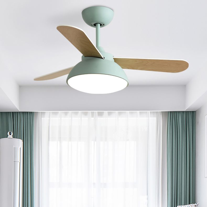 Ceiling Fan Light Metal Nordic Style LED Ceiling Flush Mount for Bedroom