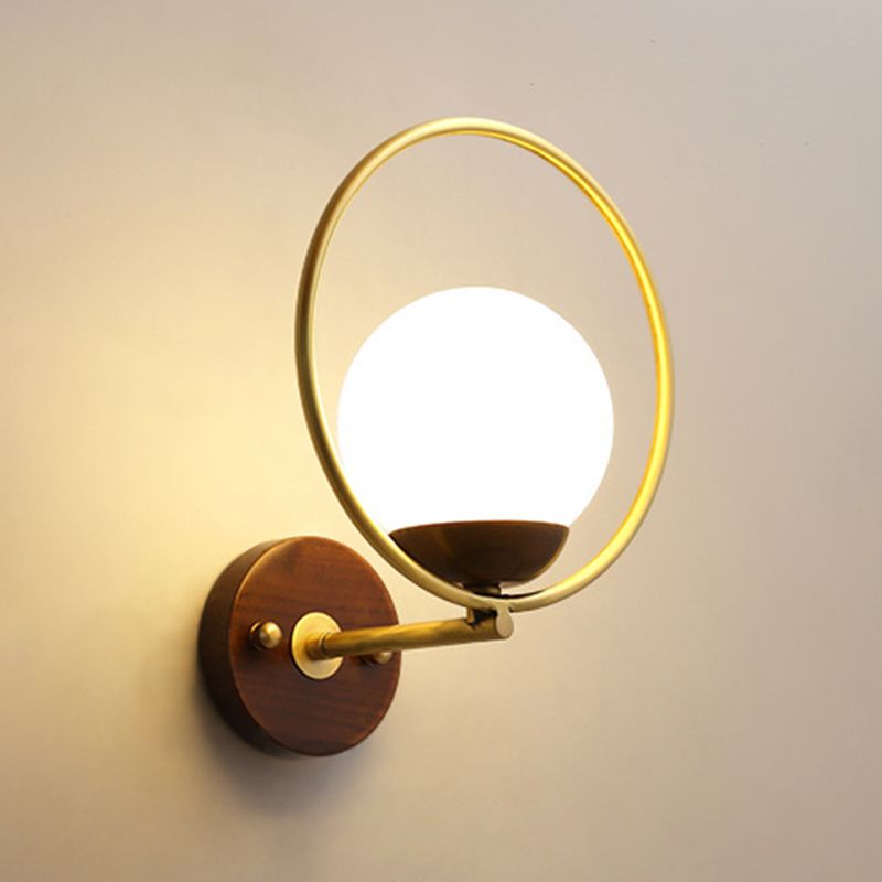 Unique Shape Wall Light Fixture Modern Wood Wall Mounted Lighting for Dining Room