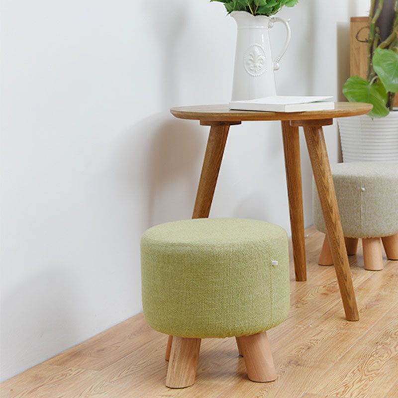 Fabric Standard Stool Modern Style Simple Household Footstool