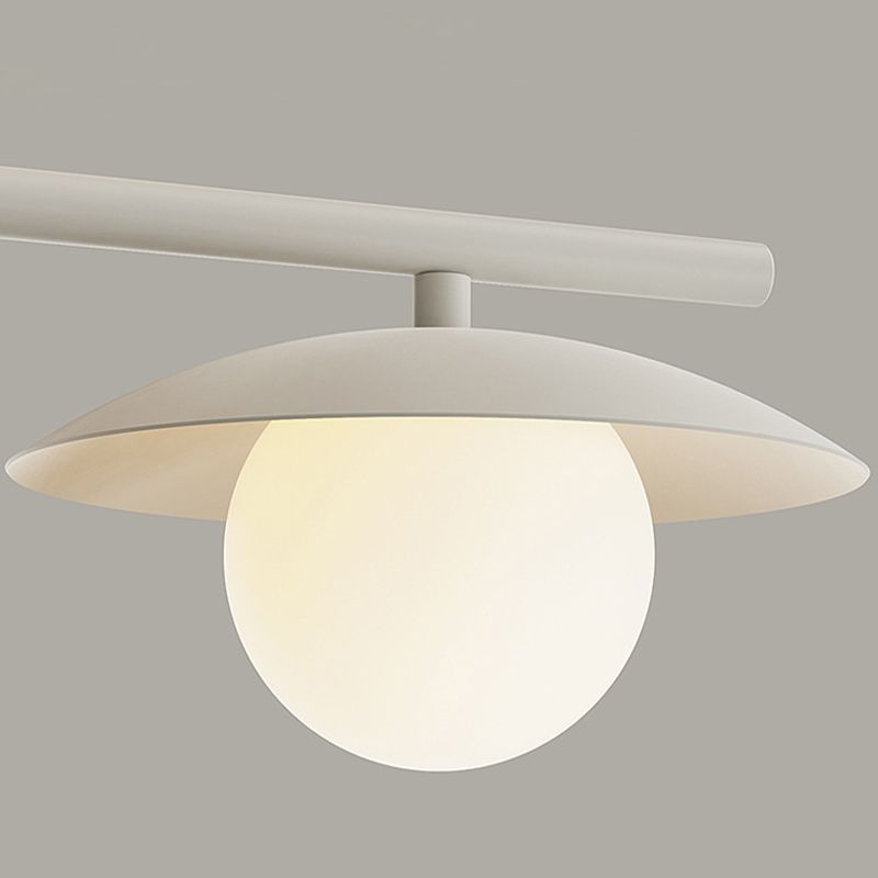 3/4-Light Modernism White Kitchen Island Lighting LED Island Pendant Lighting