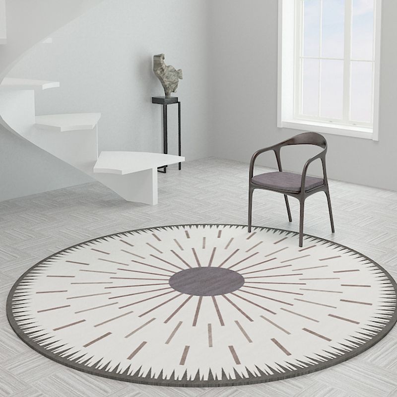 Tapis scandinave Starburst en synthétique de couleur douce, tapis d'intérieur respectueux des animaux de compagnie pour la décoration de la maison