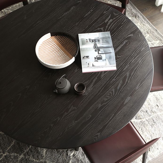 Modern Dining Table Round Wooden Dinner Table for Dining Room