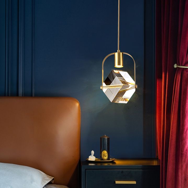 LED Crystal Chandelier Pendant Light Modern Simple Style Celling Hanging Light for Indoor