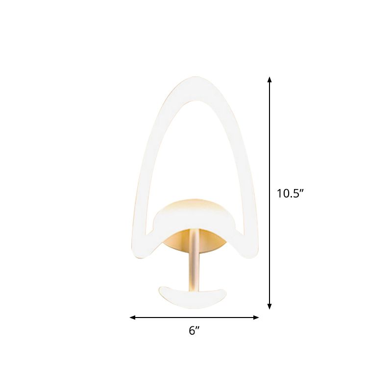 Minimalist Tree Shaped Acrylic Wall Lamp LED Sconce Light Fixture in Warm/White Light for Bedroom