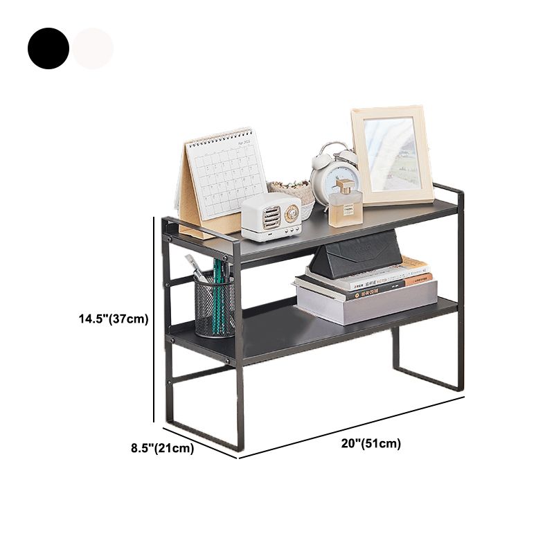 Modern Metal Bookcase, Geometric Bookshelf for Any Room, 8.5" W
