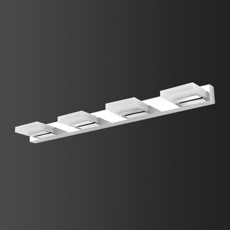 Square Vanity Lighting Modern Style Metal Multi Lights Vanity Sconce Lights