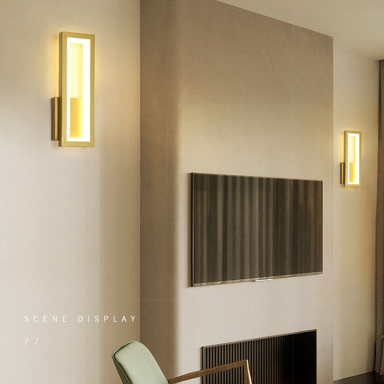 Zeitgenössische Wandleuchte rechteckige Form LED -Wandleuchte Leuchten für Nachtkorridor