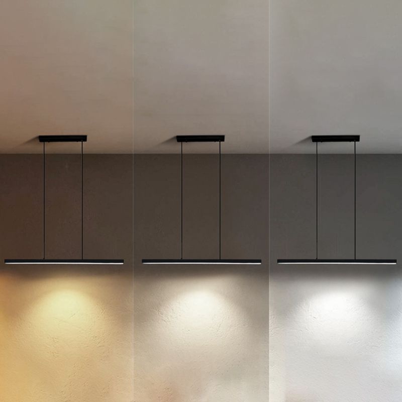 Simple LED Island Light Modern Style Hanging Light for Dining Room