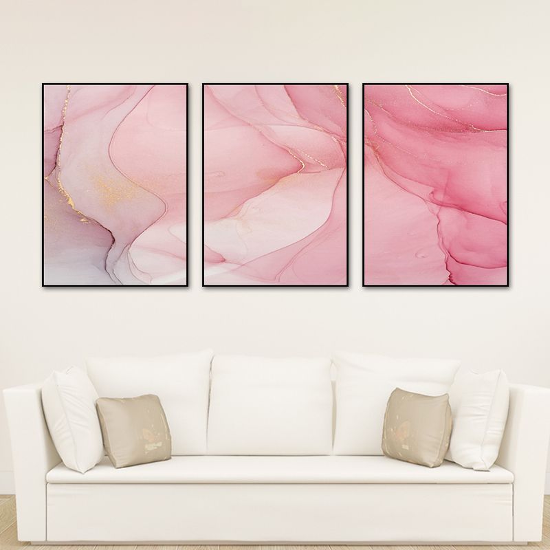Ombre Pattern Painting for Boys Room in Light Color, Multiple Sizes, Set of Three